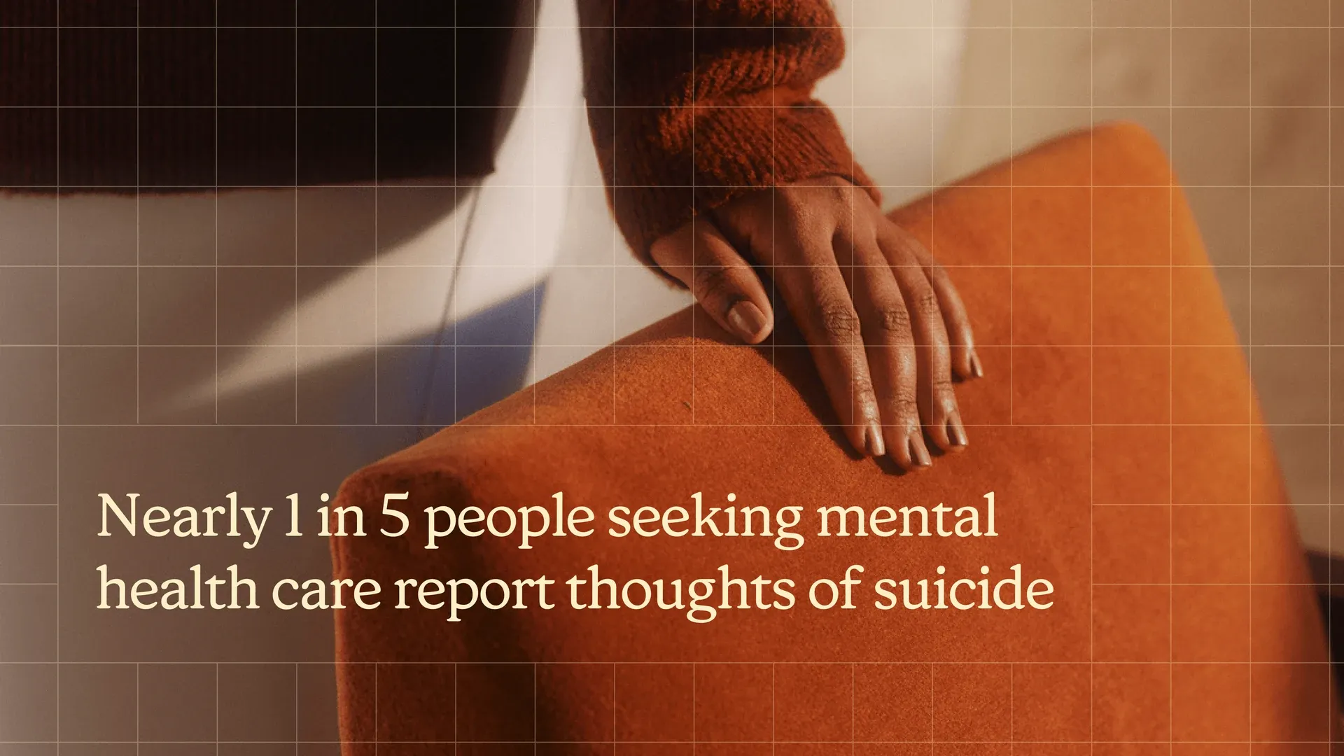 Hero image for Nearly 1 in 5 people seeking mental health care report thoughts of suicide
